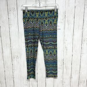Sexy Basics 24/7 Anywear Pants Women Size Small Multicolor Printed Leggings‎ NWT